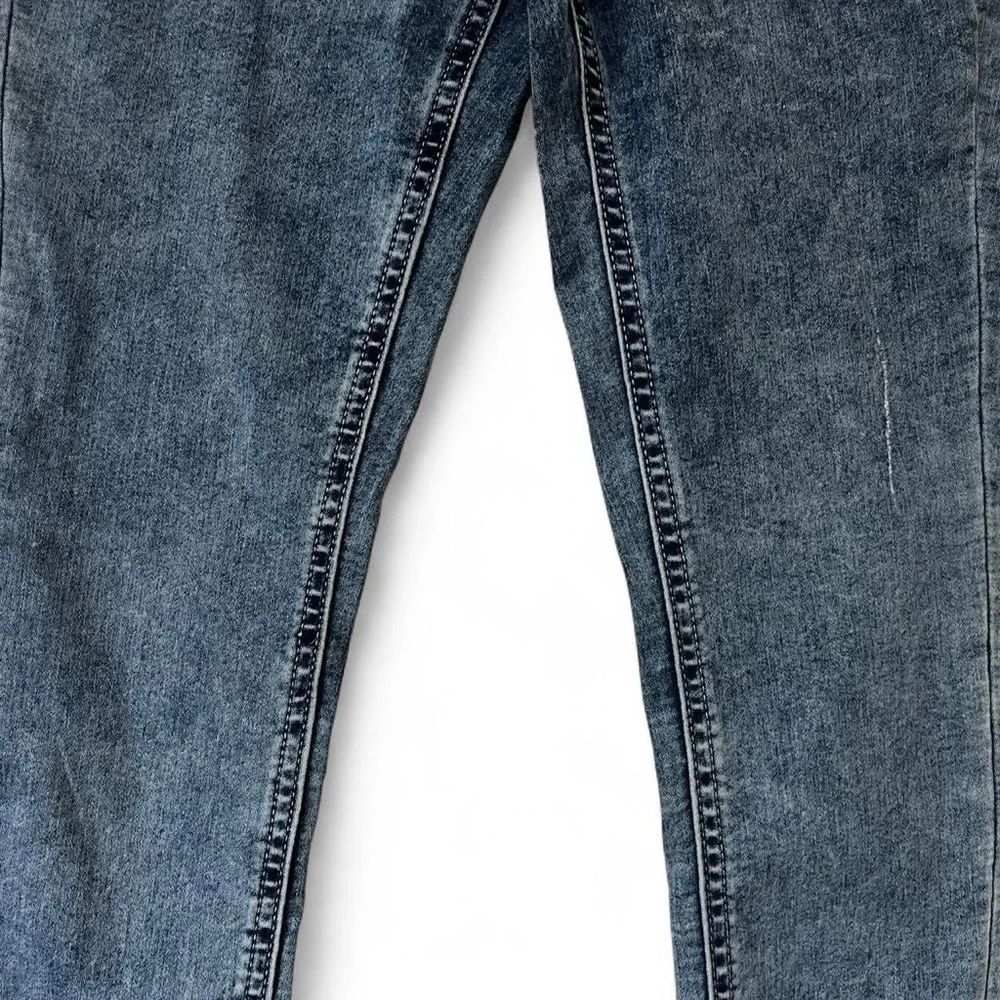 Mid Rise Medium Dark Wash Skinny Leg Denim Leggings Justice Girls XL 14 Jeans